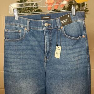 Express | women nwt high-rise straight leg distressed denim jeans